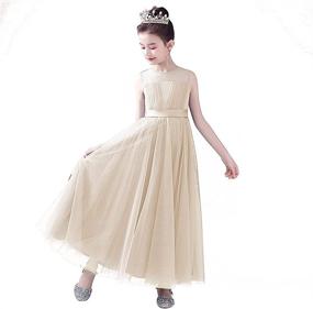 img 3 attached to Bridesmaid Wedding Occasion 👰 Dresses for Princess Girls' Clothing