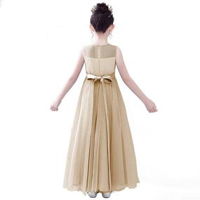 img 2 attached to Bridesmaid Wedding Occasion 👰 Dresses for Princess Girls' Clothing