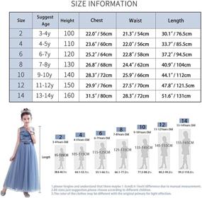 img 1 attached to Bridesmaid Wedding Occasion 👰 Dresses for Princess Girls' Clothing