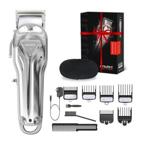 img 4 attached to 🎁 Unutes Hair Clippers for Men: The Perfect Birthday and Christmas Gifts for Dad, Husband, Boyfriend, and Him – Professional Cordless Hair Cutting Kit for Barbers with Beard Trimmer Haircut Machine