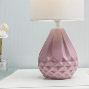 img 2 attached to Axamate Ceramic Geometric Lampshade Bedroom