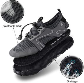 img 3 attached to 👣 SEEKWAY Water Shoes: Quick-Drying Aqua Sock Barefoot for Swimmers, Hikers, and Kayakers