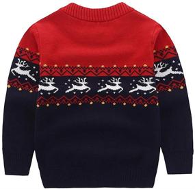 img 3 attached to Cute and Stylish Motteecity Boys' Cartoon Pullover Sweater for Trendy Kids