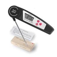 🌡️ ultra-fast waterproof digital instant read meat thermometer by aictoe - ideal for outdoor bbq grill, smoker, baking, turkey, oil deep frying, and kitchen food cooking logo