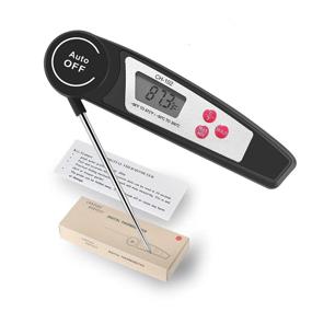 img 4 attached to 🌡️ Ultra-Fast Waterproof Digital Instant Read Meat Thermometer by Aictoe - Ideal for Outdoor BBQ Grill, Smoker, Baking, Turkey, Oil Deep Frying, and Kitchen Food Cooking