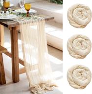 🎀 enhance your wedding decor with runner's pieces cheesecloth wedding decorations логотип