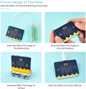 img 2 attached to 🔴 Электрофрикс Микробит V2 защитный чехол - простой матовый чехол, легкая установка для платы BBC Micro:bit (красный)