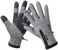 winter warm gloves touch screen logo