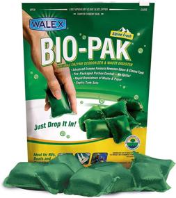img 4 attached to 🚽 Walex Bio-Pak RV Black Holding Tank Deodorizer, Alpine Fresh 10-Pack – Natural Enzyme Formula for Effective Digestion