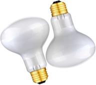 🐢 aomryom 75w 2 pack uva basking spot lamp: soft white light glass heat bulbs for reptiles & amphibians - enhance your pets' well-being! logo