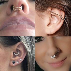 img 2 attached to 💎 Stylish UBGICIG Clicker Cartilage Earrings: Trendy Women's Piercing Jewelry