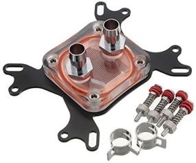 img 2 attached to 💧 Aveks CPU Water Cooling Block: Efficient 50mm Copper Base Waterblock for Optimal Inner Channel Cooling