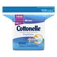 перезаправки мочалки cottonelle fresh flushable: набор из 4/168 шт. (672 шт.) - превосходная гигиена и удобство! логотип