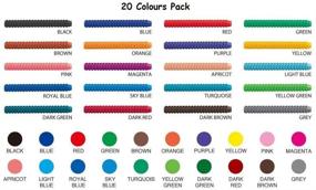 img 2 attached to 🖌️ Assorted Color Set of 20 Artline Stix Brush Markers