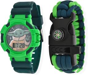 img 4 attached to Baby Yoda Kids Watch Mandalorian Boys' Watches