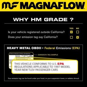 img 1 attached to 🚘 MagnaFlow HM Grade Universal Catalytic Converter 99355HM - Stainless Steel 2.25in Inlet/Outlet Diameter, 15in Overall Length, Midbed O2 Sensor - EPA Compliant Replacement