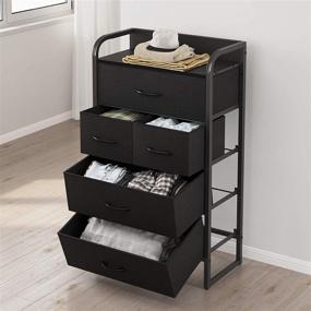 img 2 attached to 🗄️ CubiCubi 5-Drawer Dresser Storage Tower - Organize Your Bedroom with Style and Efficiency