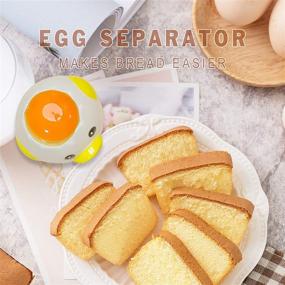 img 2 attached to 🥚 Kitchen Egg Separator - Cartoon Mini Egg White and Yolk Separator: Practical Ceramic Tool for Baking and Cooking