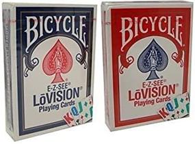 img 1 attached to 🚲 Bicycle Lo-Vision Special Playing Cards: Enhance Visibility for Visually Impaired - 2 Decks