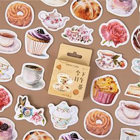 img 3 attached to 🍰 92PCS Kawaii Cake Coffee Afternoon Tea Paper Stickers for Water Cup Stationery DIY Scrapbooking Diary Album Decals