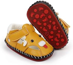 img 4 attached to High-Quality Closed Toe Leather Boys' Sandals with Anti-Slip Soles - TAREYKA Shoes