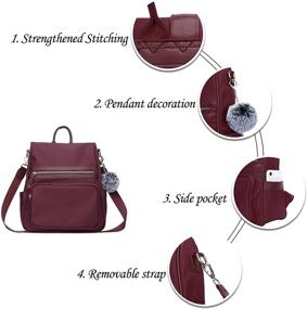 img 3 attached to 💼 Stylish KKXIU Handbags Convertible Backpack: Synthetic Women's Handbags & Wallets for Trendy Fashion Lovers