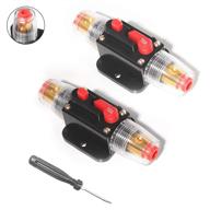 🔌 monrand 2 pcs 100amp car audio inline circuit breaker with fuse - 12v 20a 30a 40a 50a 60a - enhanced system protection logo