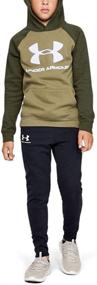 img 4 attached to 👕 Превосходный комфорт и стиль: худи Under Armour Boys' Rival с логотипом