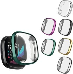 img 4 attached to Compatible Protector NAHAI Scratch Resist Smartwatch Cell Phones & Accessories