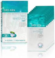 🦷 professional teeth whitening strips for sensitive teeth - white strips kit, 7 sets with 14 strips, peppermint flavor logo