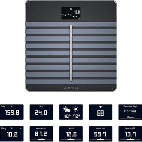 img 2 attached to 📊 Withings Body Cardio – Advanced Wi-Fi Body Composition Smart Scale, Monitors Heart Health, Vascular Age, BMI, Fat, Muscle & Bone Mass, Water %, Digital Bathroom Scale with App Sync via Bluetooth or Wi-Fi