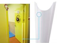 🚪 набор из 2 защитных прокладок для пальцев ailuoqi для защиты детей от зажимания пальцев - защитные прокладки для петель на рамах дверей и детских ворот - 47,2" в x 6,7" ш логотип