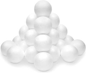 img 4 attached to 🎨 Premium 24 Pack 3 Inch Foam Balls for Crafts, Christmas Ornaments, Classroom Spheres (Polystyrene): A Must-Have for Creative Projects!