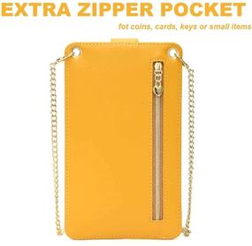 img 2 attached to Crossbody Cellphone Shoulder Leather Leightweight