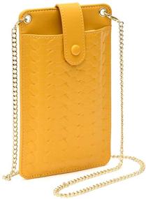 img 1 attached to Crossbody Cellphone Shoulder Leather Leightweight