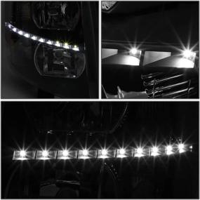 img 2 attached to 👀 DNA Motoring LED полоса для дневных ходовых огней фар/ламп, пара для Chevy Silverado 2007-2014