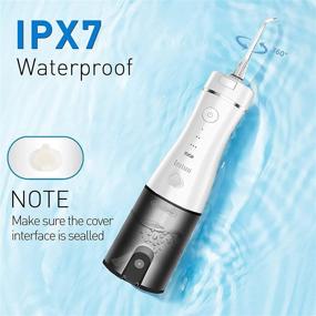 img 1 attached to 🚿 Cordless Dental Water Flosser: 3 Modes, 7 Jet Tips, IPX7 Waterproof – Perfect for Home, Travel, Braces, Bridges, and Overall Oral Care
