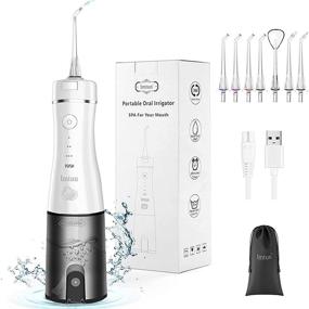 img 4 attached to 🚿 Cordless Dental Water Flosser: 3 Modes, 7 Jet Tips, IPX7 Waterproof – Perfect for Home, Travel, Braces, Bridges, and Overall Oral Care