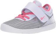 👟 stylish reebok cross trainer orange toddler girls' shoes - athletic footwear for active kids! logo