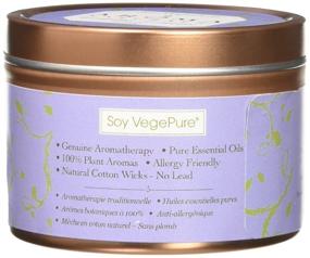 img 2 attached to 🕯️ Tranquil Aroma Naturals Lavender Essential Oil Tin Candle - 100% Natural Soy Scented, 2 Count