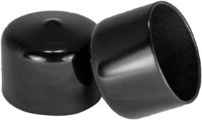 img 4 attached to 🔴 Prescott Plastics 1 1/2 Inch Round Black Vinyl End Cap: Flexible Pipe Post Rubber Cover (4-Pack)