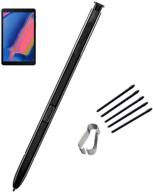 🖊️ p200 p205 stylus pen replacement: compatible with samsung galaxy tab a 8.0" (2019) sm-p200 p205 stylus s pen – black (no fit others tab a+replacement tips/nibs) logo