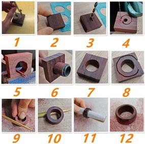 img 3 attached to 🌳 Natural Wooden Ring Blanks for DIY Wood Jewelry Making, 21pcs Assorted Wood Pieces with Unique Textures for Resin Crafts, 4x4x1cm