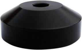 img 2 attached to 🎵 Premium Black Anodized Aluminum 45 RPM Dome Adapter - Perfect for 7 inch Vinyl Records