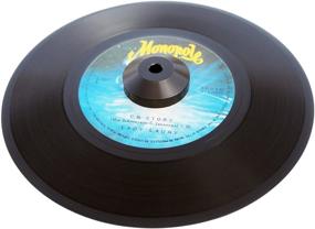 img 1 attached to 🎵 Premium Black Anodized Aluminum 45 RPM Dome Adapter - Perfect for 7 inch Vinyl Records