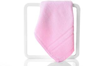 img 1 attached to Petal Pink Home Bath Towel Set - Ultra Soft & Highly Absorbent 100% Bamboo Fiber, Fade-Resistant - Includes 2 Bath Towels, 2 Hand Towels, 2 Wash Cloths