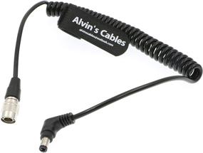 img 1 attached to 🔌 Hirose 4 Pin Male to Right Angle DC Jack Power Cable for Sound Devices 633/644/688 Zoom F8 Blackmagic Cinema Camera 4K by Alvin's Cables