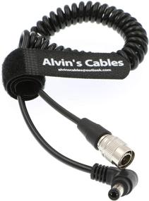 img 4 attached to 🔌 Hirose 4 Pin Male to Right Angle DC Jack Power Cable for Sound Devices 633/644/688 Zoom F8 Blackmagic Cinema Camera 4K by Alvin's Cables