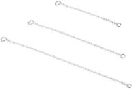 📿 sllaiss 3 pieces sterling silver pendant necklace bracelet anklet chain extenders for necklace, 14k gold plated & rose gold plated, 2-inch, 3-inch, 4-inch logo