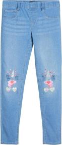 img 4 attached to DELiAs Girls Stretch Leggings - Comfortable Jeggings for Girls' Clothing